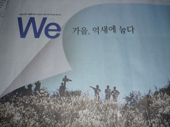 서울신문 게제된 이시은 시 "억새꽃"