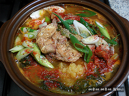 남편을 으쓱하게 만든 요리-감자탕^^