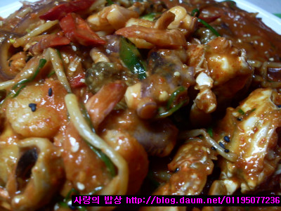 주말별미! 낙지볶음 만들려다 해물찜이 완성!>_