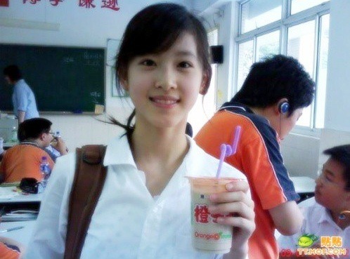 중국얼짱 인터넷미인 밀크티녀 장저티엔