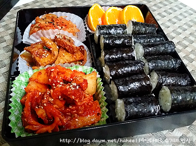 충무김밥 이미지