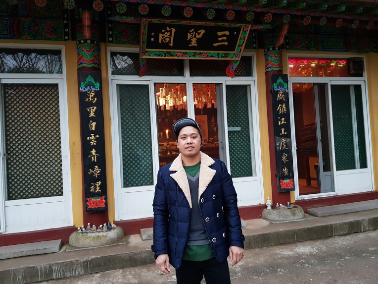 한라산 관음사로 필리핀(Philippines)에서온 Ricky Alilic와 사찰(Temple)순례