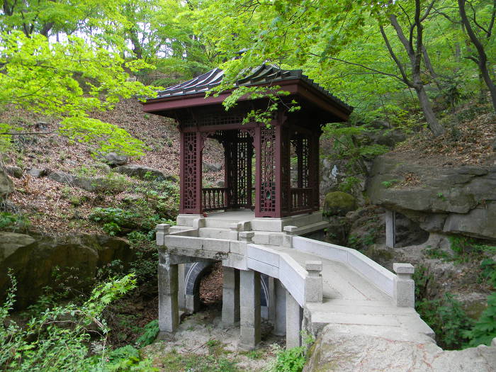 부암동 석파정 마무리 (별채, 북쪽 산책로, 소나무, 석파정, 경계벽 벽화)