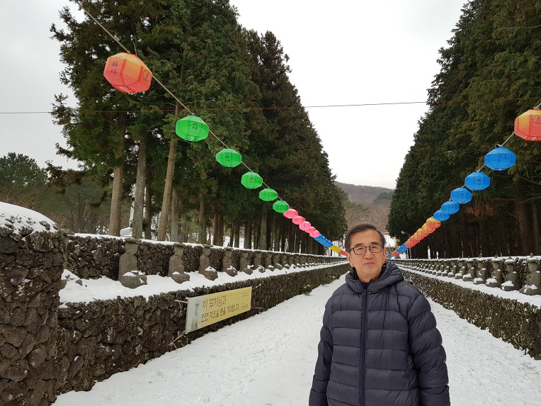 한라산 관음사 나한전에서 2019년1월1일